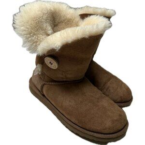 Ugg Bailey Button Boots Women’s In Chestnut Brown 7.5
